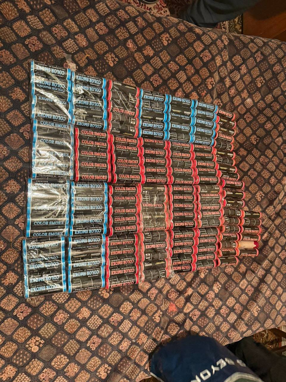 As a Result of Searches Large Quantities of Flammable Objects Intended to Damage Power and Internet Cables on Street Found